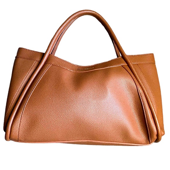 NEWBELLA Kelly Tote Bag Vegan Leather Hobo Bag classic clean fall everyday brown - Picture 1 of 9